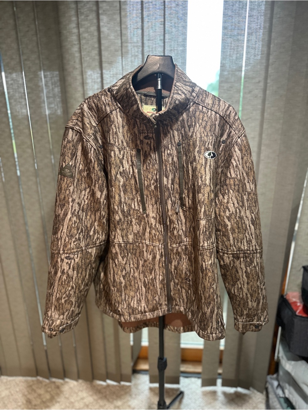 Mossy Oak bottomland Men's Brown Camo Sherpa Fleece Jacket